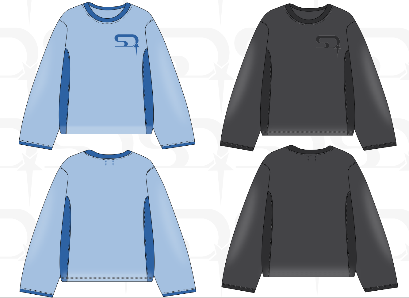 Frosted Blue/ Asphalt Longsleeve