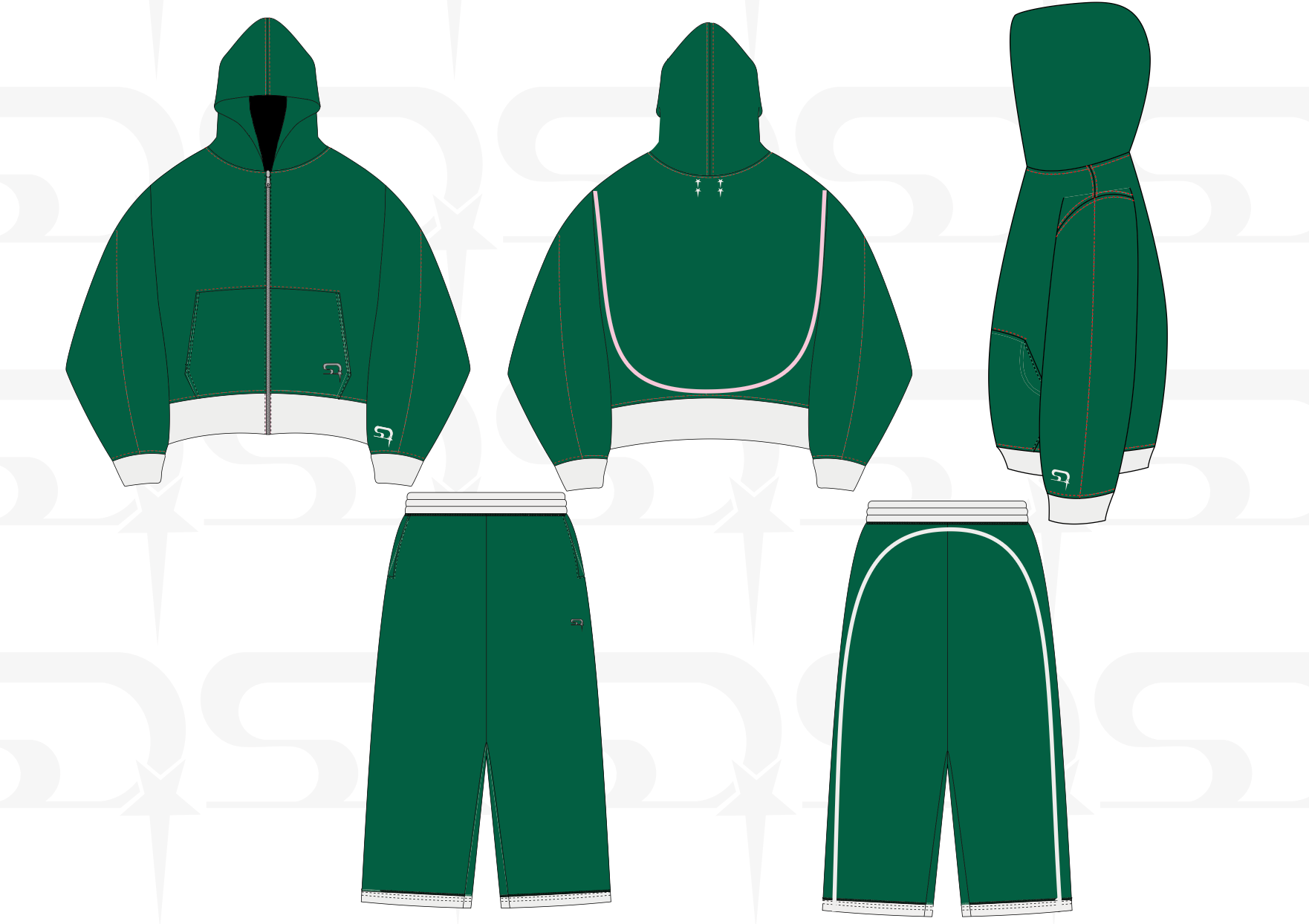 Cloudy Verdant Tracksuit